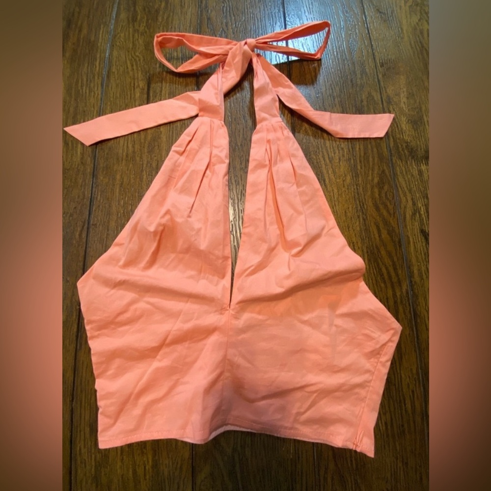 Staud Pink Halter Crop Top Size 4 B18